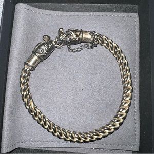 925 Sterling Silver Vintage Ganesh Chain Bracelet | Handcrafted